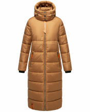 Navahoo Kristallblume Damen Winterjacke lang B926 Camel Größe L - Gr. 40