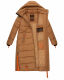 Navahoo Kristallblume Damen Winterjacke lang B926 Camel Größe L - Gr. 40