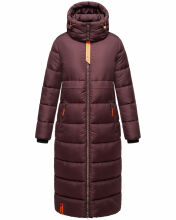 Navahoo Kristallblume Damen Winterjacke lang B926 Weinrot Größe M - Gr. 38