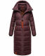 Navahoo Kristallblume Damen Winterjacke lang B926 Weinrot Größe M - Gr. 38