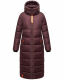Navahoo Kristallblume Damen Winterjacke lang B926 Weinrot Größe M - Gr. 38