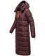 Navahoo Kristallblume Damen Winterjacke lang B926 Weinrot Größe M - Gr. 38
