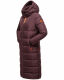 Navahoo Kristallblume Damen Winterjacke lang B926 Weinrot Größe M - Gr. 38