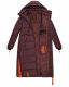 Navahoo Kristallblume Damen Winterjacke lang B926 Weinrot Größe M - Gr. 38