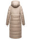 Navahoo Kristallblume Damen Winterjacke lang B926 Taupe Größe XS - Gr. 34