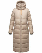 Navahoo Kristallblume Damen Winterjacke lang B926 Taupe Größe XL - Gr. 42