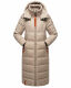 Navahoo Kristallblume Damen Winterjacke lang B926 Taupe Größe XL - Gr. 42