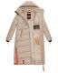 Navahoo Kristallblume Damen Winterjacke lang B926 Taupe Größe XL - Gr. 42