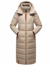 Navahoo Kristallblume Damen Winterjacke lang B926 Taupe Größe XXL - Gr. 44