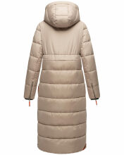 Navahoo Kristallblume Damen Winterjacke lang B926 Taupe Größe XXL - Gr. 44