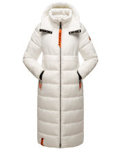 Navahoo Kristallblume Damen Winterjacke lang B926 Offwhite Gr&ouml;&szlig;e XS - Gr. 34