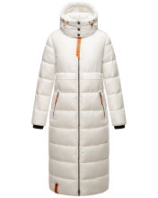 Navahoo Kristallblume Damen Winterjacke lang B926 Offwhite Gr&ouml;&szlig;e M - Gr. 38