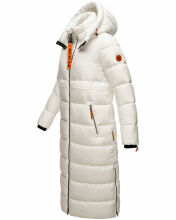 Navahoo Kristallblume Damen Winterjacke lang B926 Offwhite Gr&ouml;&szlig;e L - Gr. 40