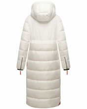 Navahoo Kristallblume Damen Winterjacke lang B926 Offwhite Gr&ouml;&szlig;e L - Gr. 40