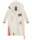 Navahoo Kristallblume Damen Winterjacke lang B926 Offwhite Größe XXL - Gr. 44