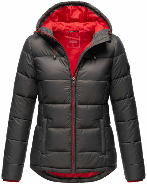 Marikoo Leandraa Damen Winter Jacke B927 Anthrazit Größe 34 - Gr. 34