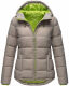 Marikoo Leandraa Damen Winter Jacke B927 Zink Grau Größe 34 - Gr. 34