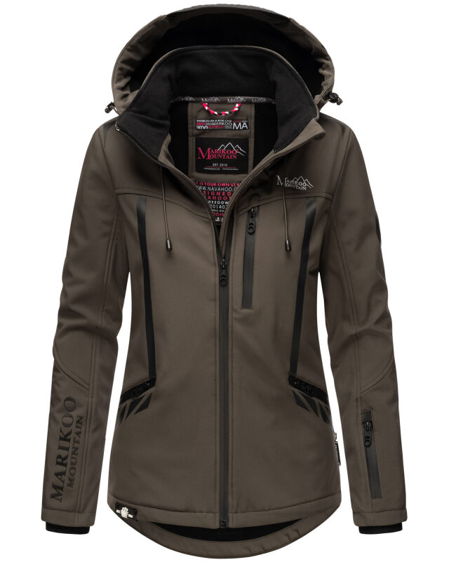 Marikoo Mountain Mount-Cho-Oyu Damen Softshelljacke Anthrazit