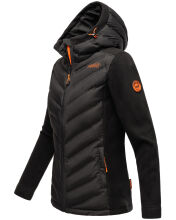 Marikoo Mountain Mount Haruna Damen Fleece Hybrid Jacke Wanderjacke Bordeaux Größe XL - Gr. 42