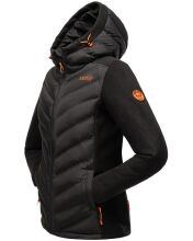 Marikoo Mountain Mount Haruna Damen Fleece Hybrid Jacke Wanderjacke Bordeaux Größe XL - Gr. 42