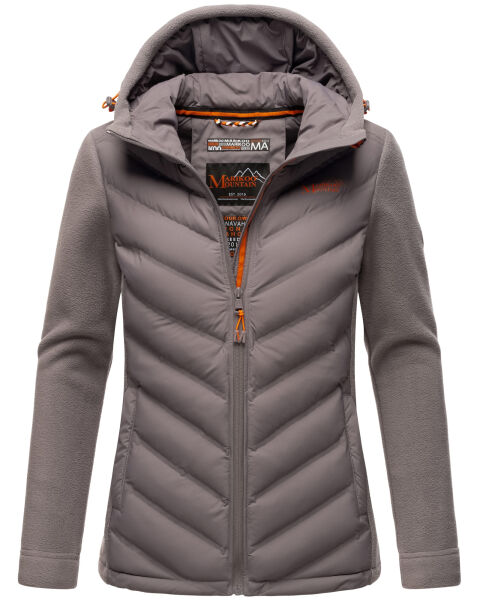 Marikoo Mountain Mount Haruna Ladies Jacket Fleece Hybrid Grau Größe L - Gr. 40