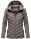 Marikoo Mountain Mount Haruna Ladies Jacket Fleece Hybrid Grau Größe L - Gr. 40