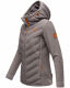 Marikoo Mountain Mount Haruna Ladies Jacket Fleece Hybrid Grau Größe L - Gr. 40