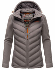 Marikoo Mountain Mount Haruna Damen Fleece Hybrid Jacke Wanderjacke Grau Gr&ouml;&szlig;e S - Gr. 36