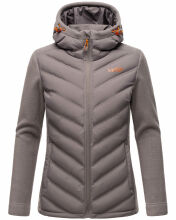 Marikoo Mountain Mount Haruna Damen Fleece Hybrid Jacke Wanderjacke Grau Gr&ouml;&szlig;e XL - Gr. 42