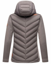 Marikoo Mountain Mount Haruna Damen Fleece Hybrid Jacke Wanderjacke Grau Gr&ouml;&szlig;e XL - Gr. 42