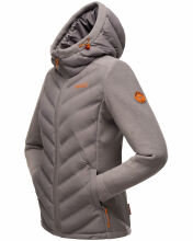 Marikoo Mountain Mount Haruna Damen Fleece Hybrid Jacke Wanderjacke Grau Gr&ouml;&szlig;e XS - Gr. 34
