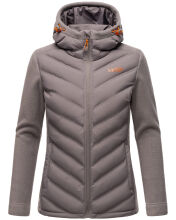 Marikoo Mountain Mount Haruna Damen Fleece Hybrid Jacke Wanderjacke Grau Gr&ouml;&szlig;e XXL - Gr. 44