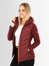 Marikoo Mountain Mount Haruna Damen Fleece Hybrid Jacke Wanderjacke Navy Gr&ouml;&szlig;e XL - Gr. 42
