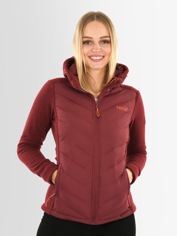 Marikoo Mountain Mount Haruna Damen Fleece Hybrid Jacke Wanderjacke Navy Gr&ouml;&szlig;e XXL - Gr. 44