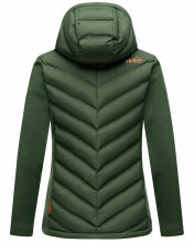 Marikoo Mountain Mount Haruna Damen Fleece Hybrid Jacke Wanderjacke Offwhite Größe S - Gr. 36