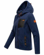 Marikoo Mount Iwaki Damen Fleecejacke Navy Größe XS - Gr. 34