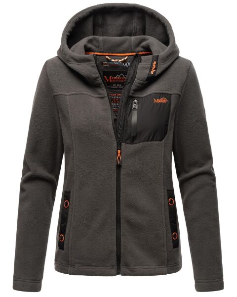 Marikoo Mount Iwaki Damen Fleecejacke Anthrazit Größe XS - Gr. 34