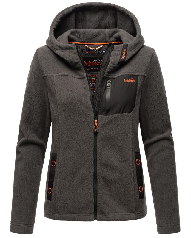 Marikoo Mount Iwaki Damen Fleecejacke Anthrazit
