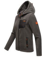 Marikoo Mount Iwaki Damen Fleecejacke Anthrazit Gr&ouml;&szlig;e L - Gr. 40