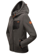 Marikoo Mount Iwaki Damen Fleecejacke Anthrazit Gr&ouml;&szlig;e L - Gr. 40