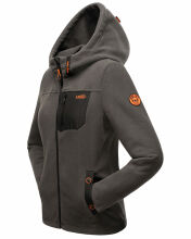 Marikoo Mount Iwaki Damen Fleecejacke Anthrazit Gr&ouml;&szlig;e XXL - Gr. 44