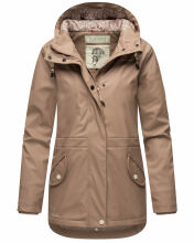 Navahoo Ocean Heart Damen Winterjacke B933 Taupe Größe XS - Gr. 34