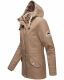 Navahoo Ocean Heart Damen Winterjacke B933 Taupe Größe XS - Gr. 34