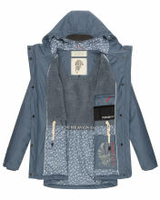 Navahoo Ocean Heart Damen Winterjacke B933 Dusty Blue Größe M - Gr. 38