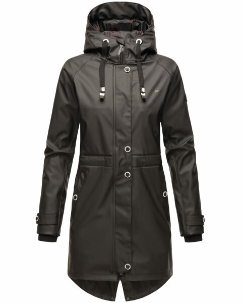 Navahoo Rainy Flower Damen Regenjacke B934 Schwarz Größe S - Gr. 36