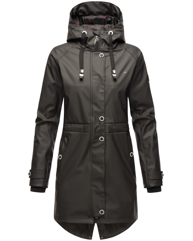 Navahoo Rainy Flower Damen Regenjacke B934 Schwarz Gr&ouml;&szlig;e XL - Gr. 42