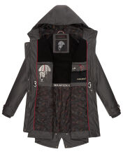 Navahoo Rainy Flower Damen Regenjacke B934 Anthrazit Gr&ouml;&szlig;e M - Gr. 38