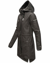 Navahoo Rainy Flower Damen Regenjacke B934 Anthrazit Gr&ouml;&szlig;e L - Gr. 40