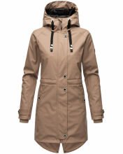 Navahoo Rainy Flower Damen Regenjacke B934 Taupe Gr&ouml;&szlig;e S - Gr. 36