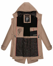Navahoo Rainy Flower Damen Regenjacke B934 Taupe Gr&ouml;&szlig;e S - Gr. 36